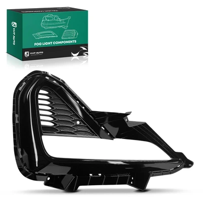 Front Driver Black Plastic Fog Lamp Bezel