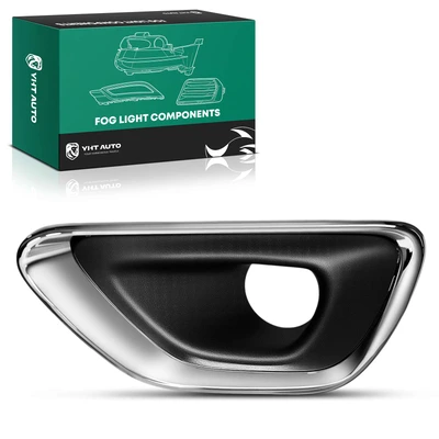Front Driver Fog Light Bezel Black+Chrome