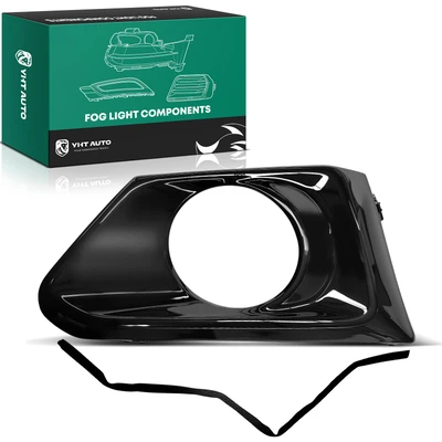 Front Driver Black Plastic Fog Light Bezel