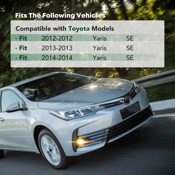 Front Driver Fog Light Bezel for Toyota Yaris SE 2012-2014