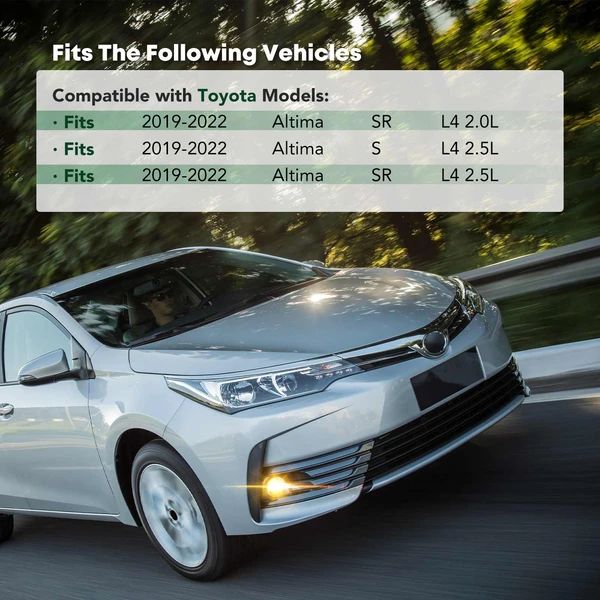 Front Driver Fog Light Cover for 2019-2022 Nissan Altima