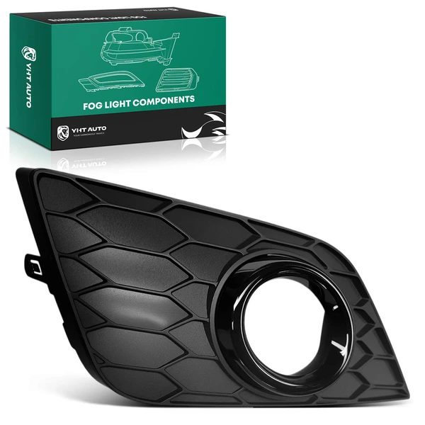 Front Driver Black Fog Light Trim for 2018 Nissan Sentra