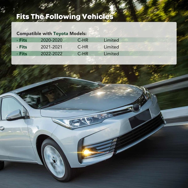 Front Driver Fog Light Bezel for Toyota C-HR 2020-2022 Japan Built