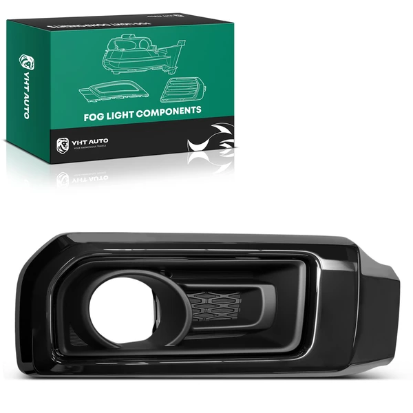 Front Driver Smoked Chrome Fog Light Bezel for Toyota 4Runner 19-21