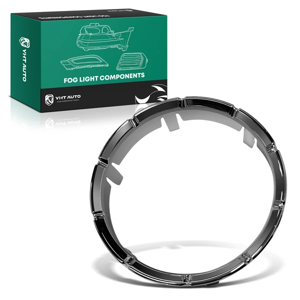 Front Driver or Passenger Chrome Plastic Fog Light Trim for 2007-2012 GMC Acadia