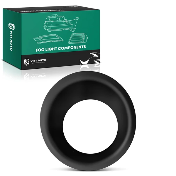 Front Passenger Plastic+Steel Fog Lamp Light Bezel for Nissan Frontier 2005-2019