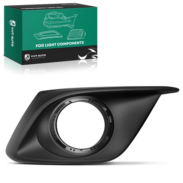 Front Passenger Matte Black Fog Light Trim for Mazda 3 3 Sport 14-16