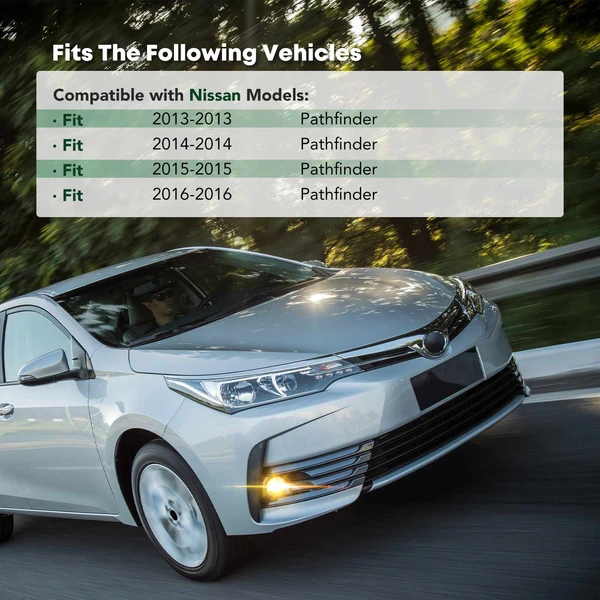 Front Passenger Fog Light Trim for Nissan Pathfinder 2013-2016