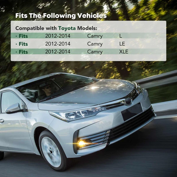 Front Passenger Fog Lamp Light Bezel for Toyota Camry 2012-2014 L LE XLE