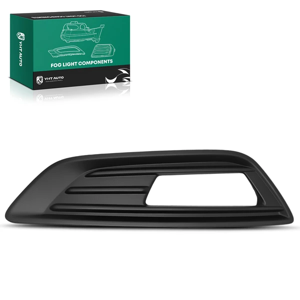 Front Passenger Black Plastic Fog Lamp Bezel for 2015-2018 Ford Focus