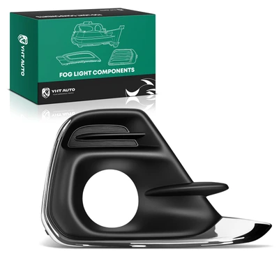 Front Passenger Fog Lamp Bezel with Chrome Trim