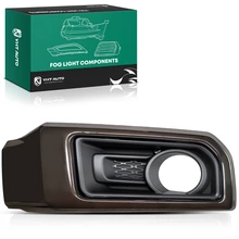 Front Passenger Smoked Chrome Fog Light Bezel