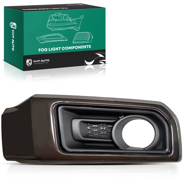 Front Passenger Smoked Chrome Fog Light Bezel for Toyota 4Runner 19-21