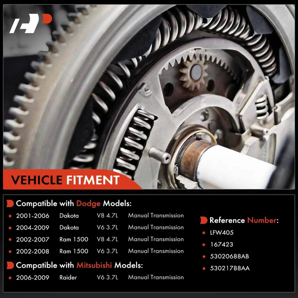 Clutch Flywheel 8 Holes 143 Teeth for Dodge Dakota 2001-2009 Ram 1500 Mitsubishi