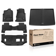 5 Pcs Front & Rear Trunk Black Floor Mats