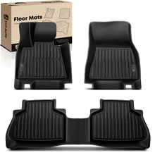3 Pcs Front & Rear Black Floor Mats Liners for 2019-2024 BMW X5