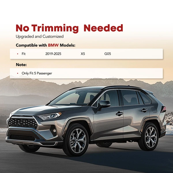 3 Pcs Front & Rear Black Floor Mats Liners for BMW X5 G05 2019-2024