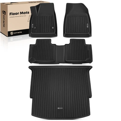 4 Pcs Front & Rear Full Set Floor Mats Liner