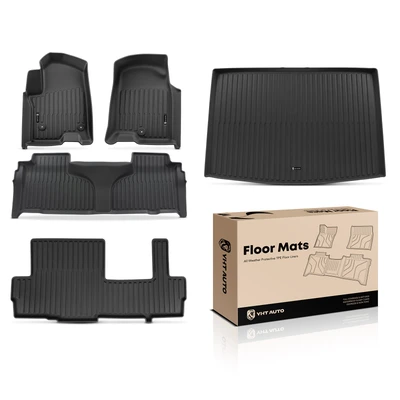 5 Pcs Front & Rear Trunk Floor Mats