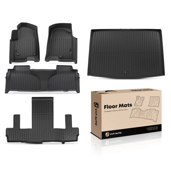 5 Pcs Front & Rear Trunk Floor Mats for Chevrolet Suburban GMC Yukon XL 2021-2025 TPE