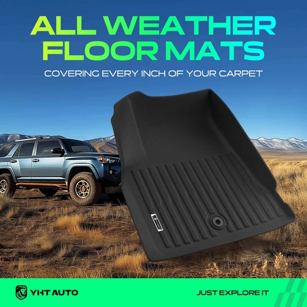 4 Pcs Front & Rear Floor Mats Liners for Buick Enclave 08-17 Chevrolet Traverse