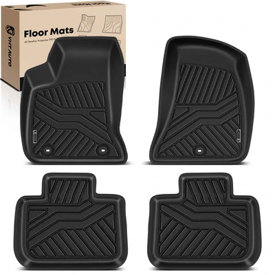 4 Pcs Front & Rear TPE textured Floor Mats Liners