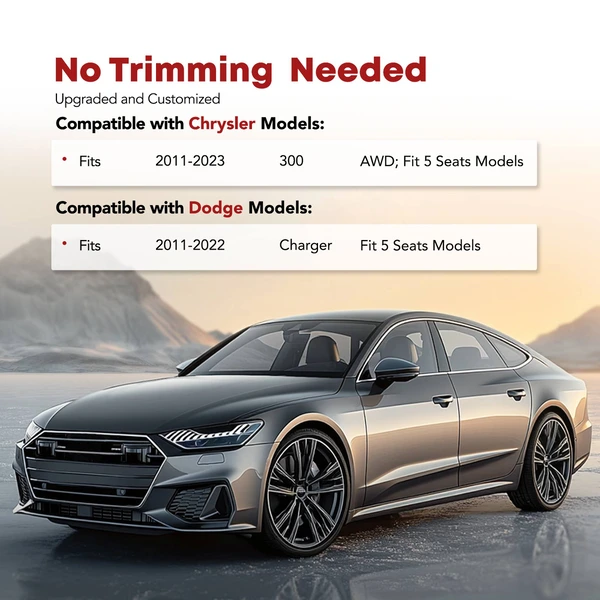 Rear Trunk Floor Mat Trunk Cargo Liner for 2011-2022 Dodge Charger