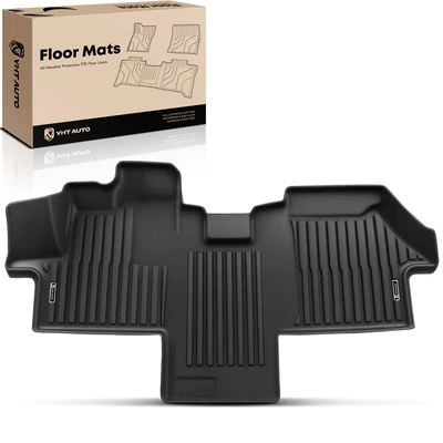 Front Black TPE Floor Mats Waterproof