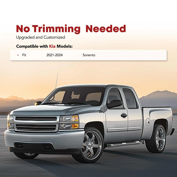 5 Pcs Front & Rear Black Floor Mats Liners for Kia Sorento 2021-2024