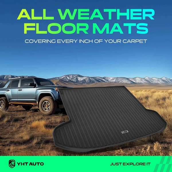 Rear Trunk Black Floor Mat Cargo Liner for Kia Sportage 2023-2025 with Subwoofer