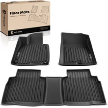 3 Pcs Front & Rear Black Floor Mats Liners for 2023-2025 Kia Sportage