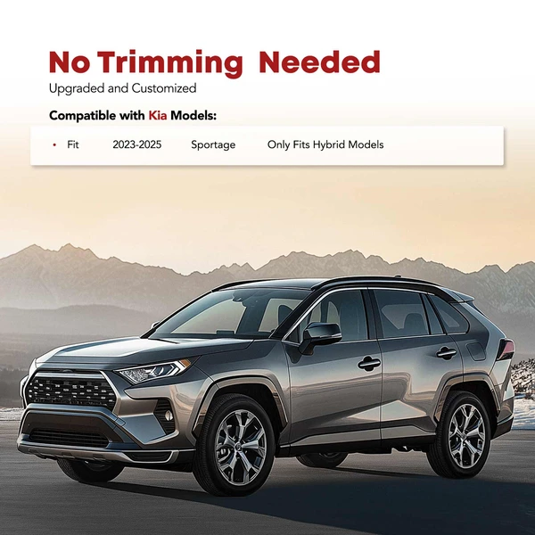 3 Pcs Front & Rear Black Floor Mats Liners for Kia Sportage 2023-2025 Hybrid