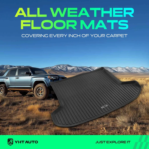 Rear Trunk Black Floor Mat Cargo Liner for Kia Sportage 2023-2025 without Subwoofer