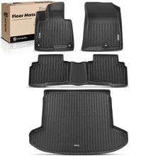 4 Pcs Front & Rear Black Floor Mats Liners for 2023-2025 Kia Sportage