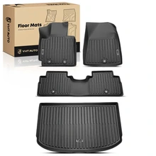 4 Pcs Front & Rear Black Floor Mats for 2014-2019 Kia Soul
