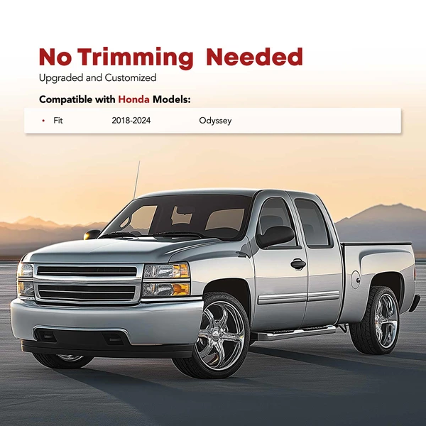 5 Pcs Front & Rear Black Floor Mats Liners for Honda Odyssey 2018-2024 7 Seats