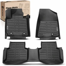 3 Pcs Front & Rear Black Floor Mats Liners for 2016-2018 Hyundai Tucson