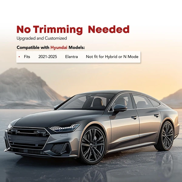 4 Pcs Front & Rear Trunk Floor Mats for 2021-2024 Hyundai Elantra