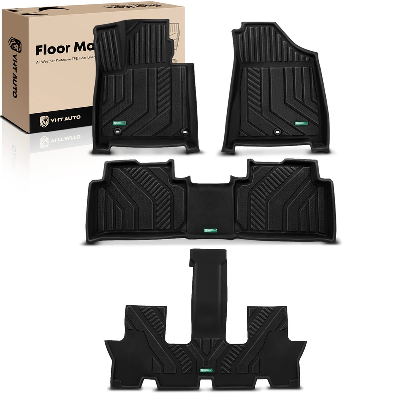 4 Pcs Front & Rear Floor Mats Liners for Hyundai Santa Fe 2024 Not Fit Hybrid Models