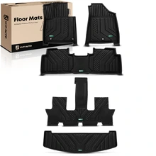 5 Pcs Front & Rear Trunk Floor Mats Liners for 2024 Hyundai Santa Fe
