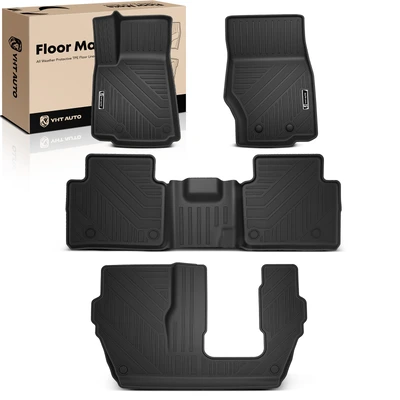 4 Pcs Front & Rear Floor Mats Liners