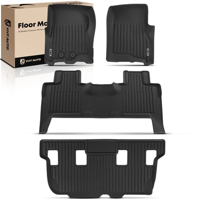 4 Pcs Front & Rear Floor Mat Liners