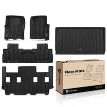 5 Pcs Front & Rear Black Floor Mat for 2011-2017 Lincoln Navigator