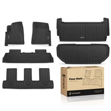 6 Pcs Front & Rear Trunk Floor Mats Liners for 2022-2024 Rivian R1S