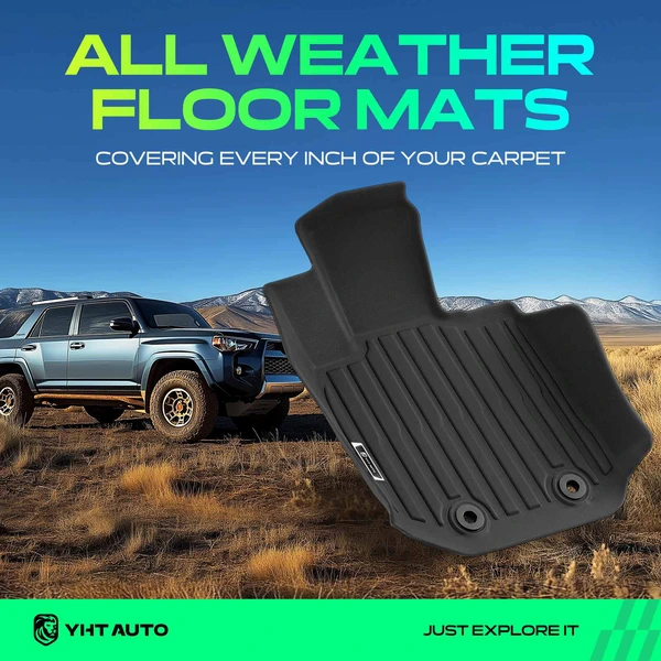 3 Pcs Front & Rear Trunk Black Floor Mats Cargo Liner for 2021-2024 Toyota Supra