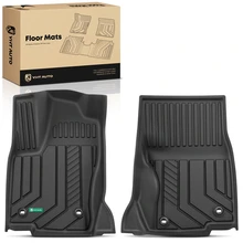 2 Pcs Front Black Floor Mats Injection for 2024-2025 Lexus GX550