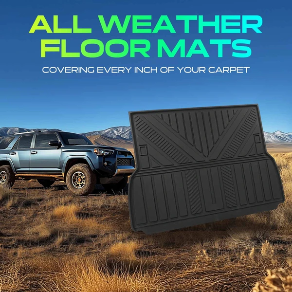 Rear Black Trunk Mat Injection for Toyota Land Cruiser Lexus GX550 2024+