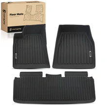 3 Pcs Front & Rear Floor Mats Liners for 2014-2019 Tesla S