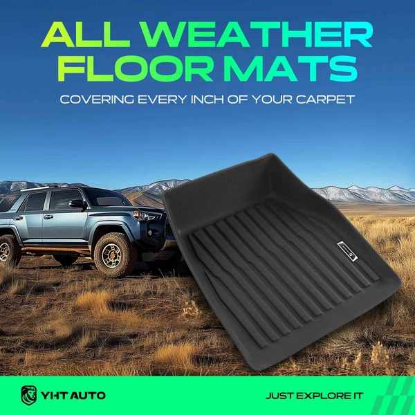 3 Pcs Front & Rear Floor Mats Liners for 2014-2019 Tesla S