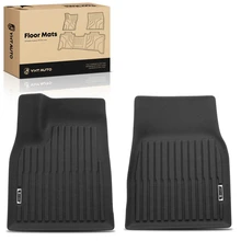 2 Pcs Front Black Floor Mats Liners for 2022-2024 Tesla X